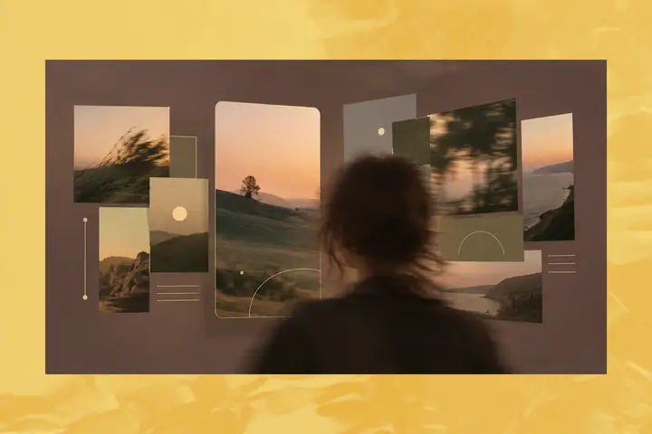 A thoughtfully arranged visual presentation template.