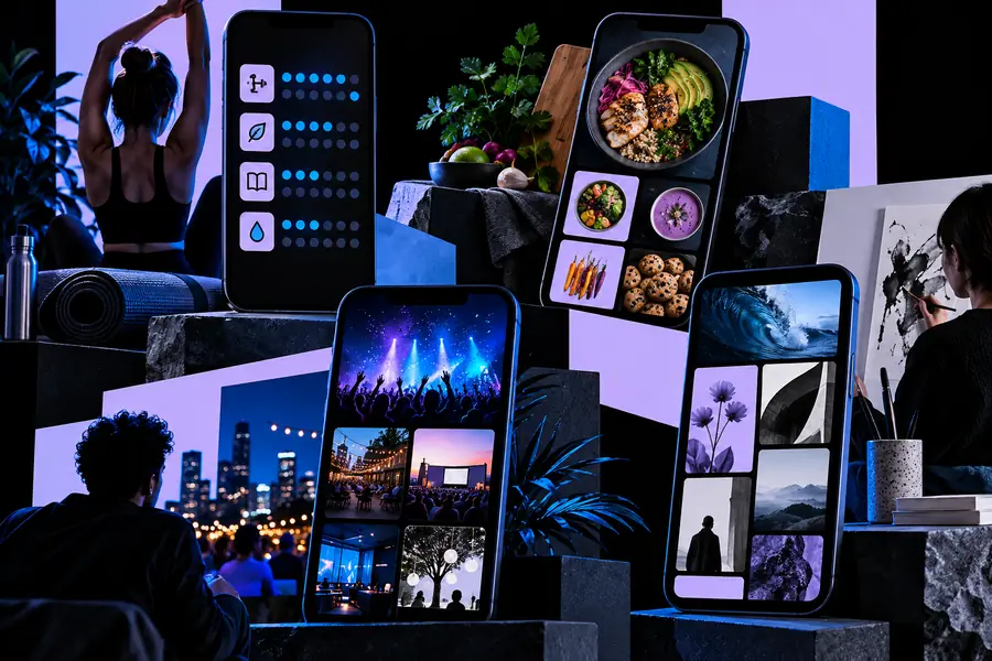 Visual reference for a more developed app concept